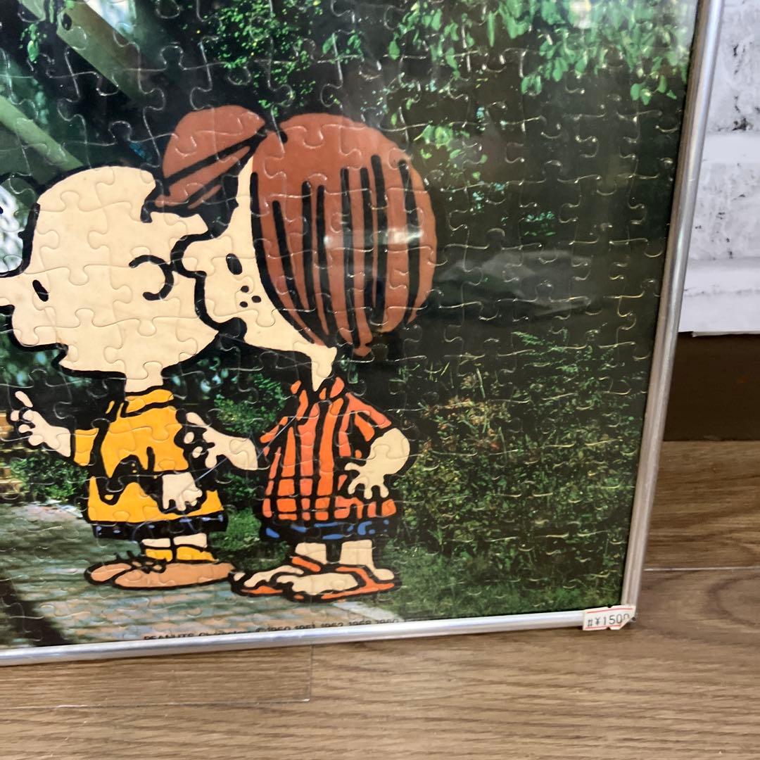 スヌーピー ピーナッツ チャーリーブラウン ジグソーパズル 完成品 フレーム