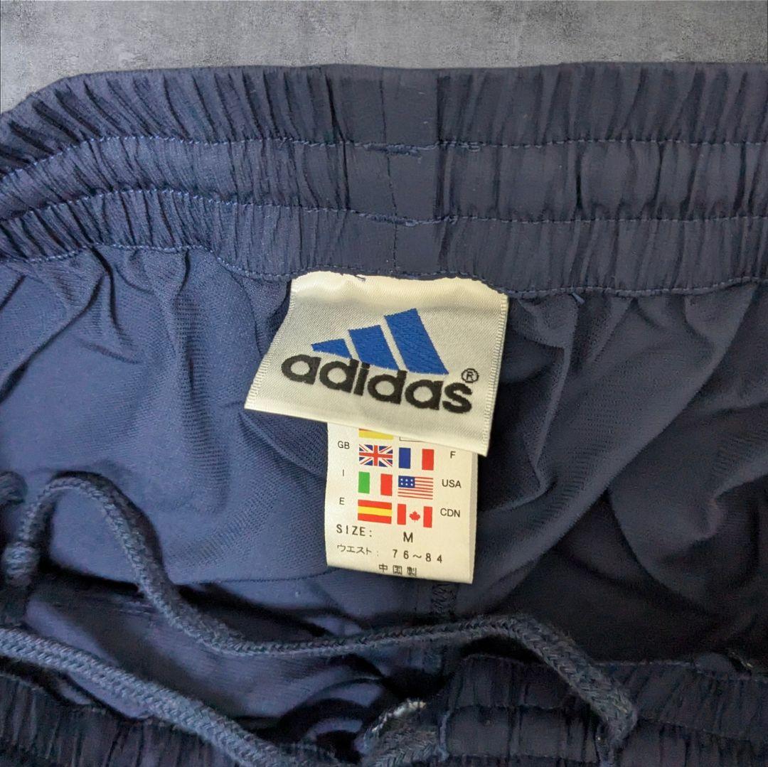 美品】００s adidas 紺色 ジャージ上下 太ライン ドローコード ｙ２ｋ