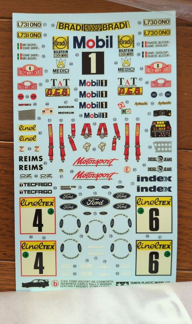 タミヤ 1/24 フォード エスコート RS コスワース＆インプレッサ＆ランサー