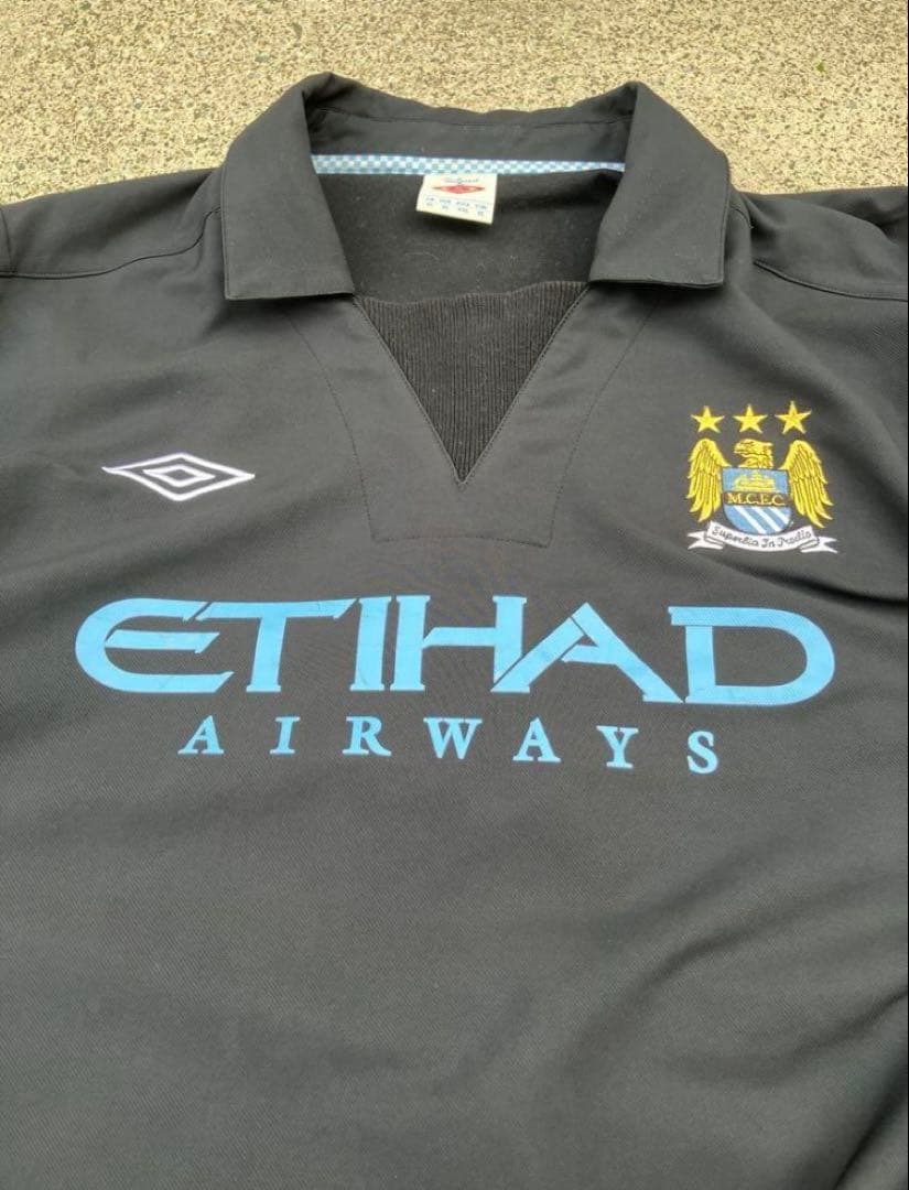 【希少_好配色】UMBRO×マンチェスターシティ/ピステ/ドリルトップ/2XL