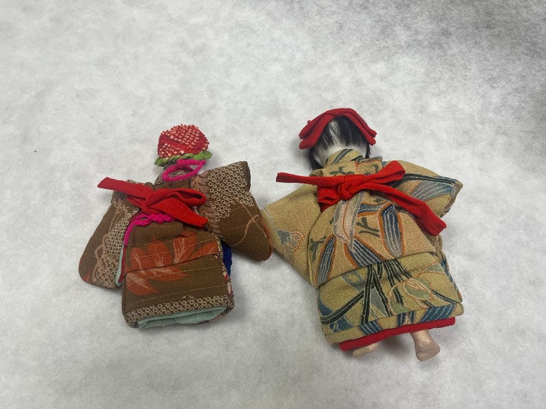 日本人形 2体 ソファ付き