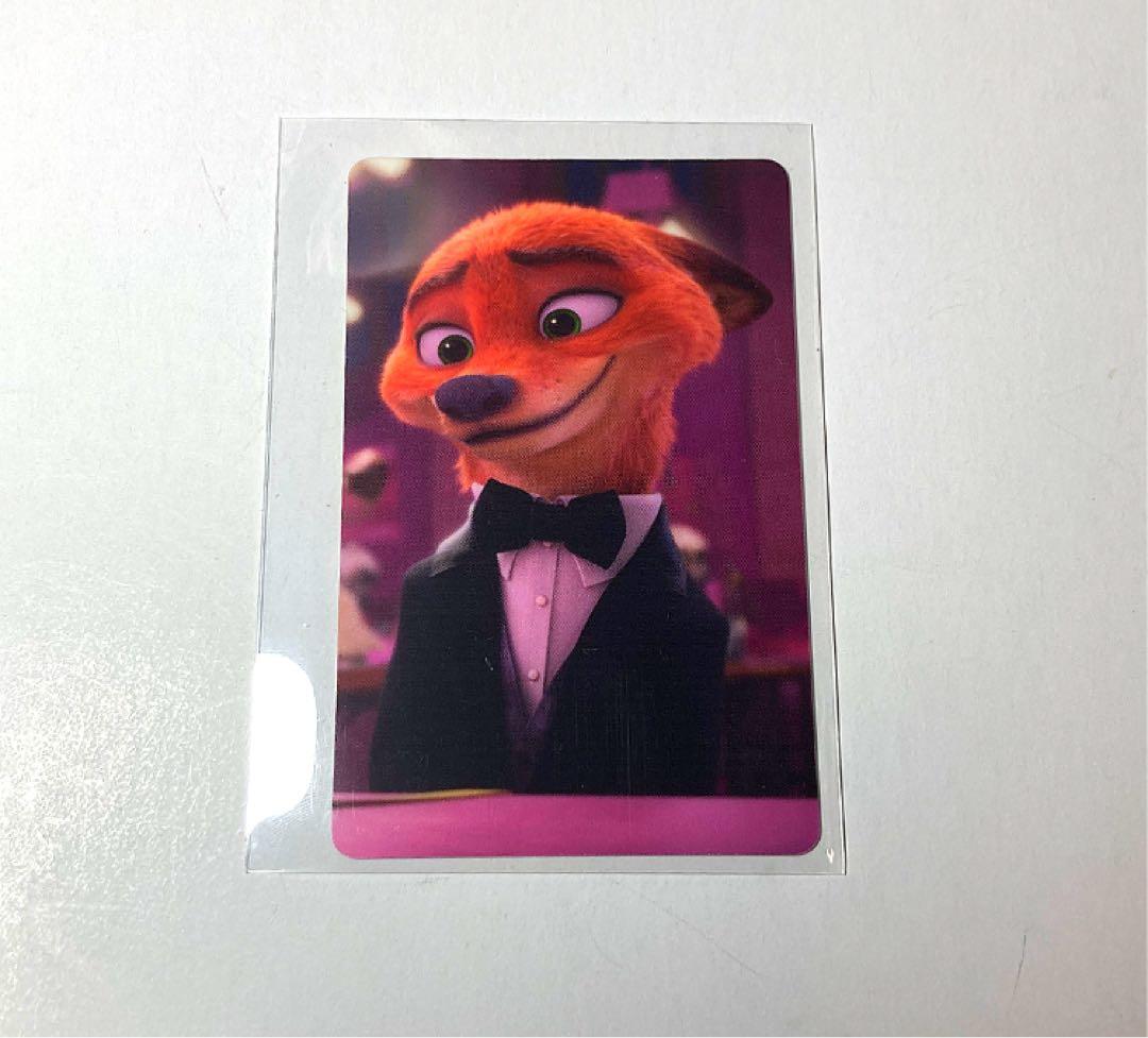 ズートピアカフェ 予約特典 オリジナルコレクションカード 特典 ニック