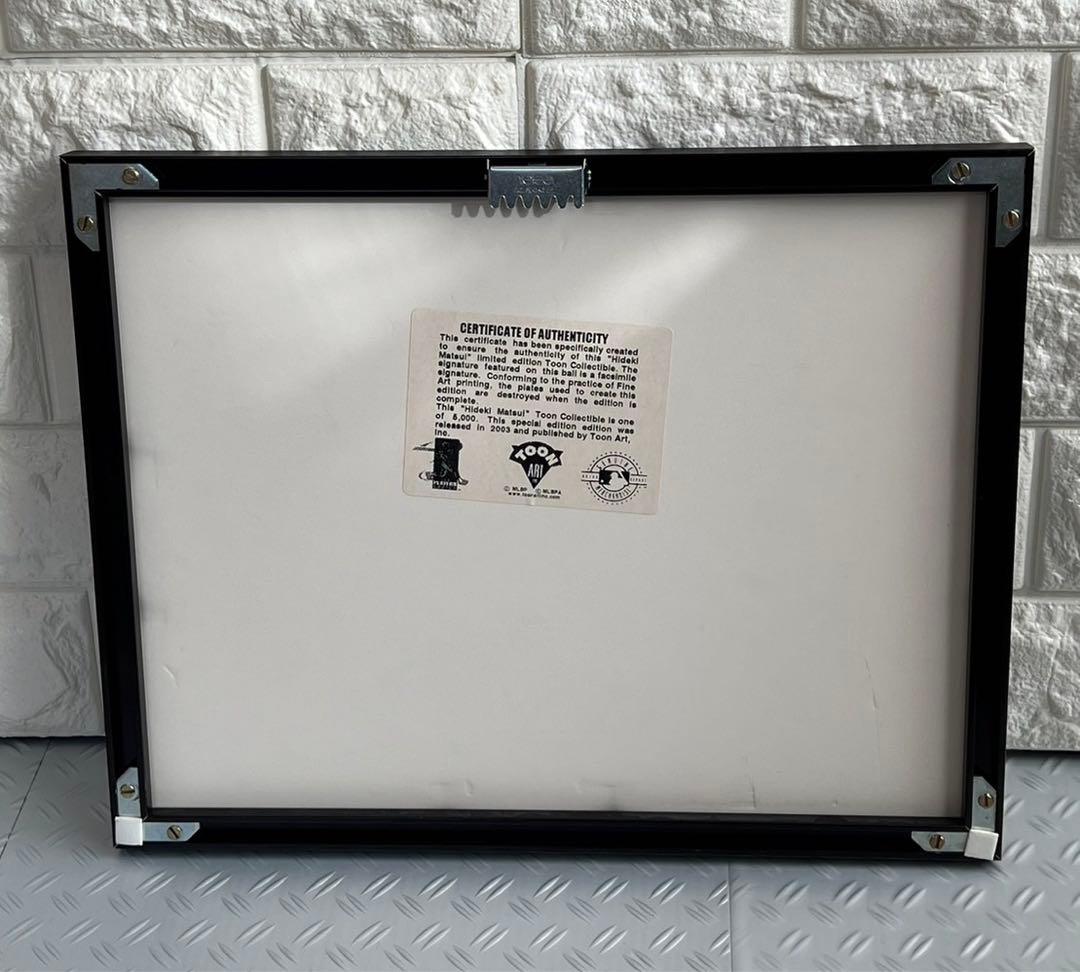 数量限定　MLB TOON ART 松井秀喜　フォトフレーム　フォトプラーク