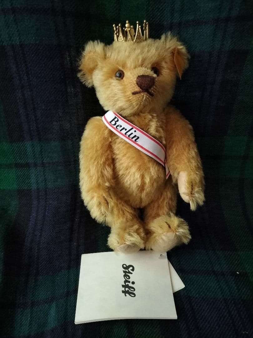 レア！Steiffの Berlin Bear 金の王冠付き