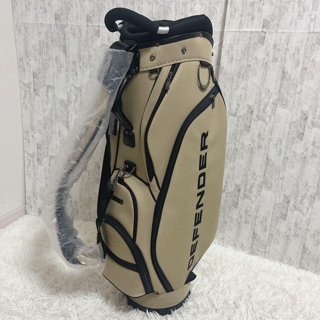 未使用保管品 ランドローバー DEFENDERキャディバッグ（ベージュ)