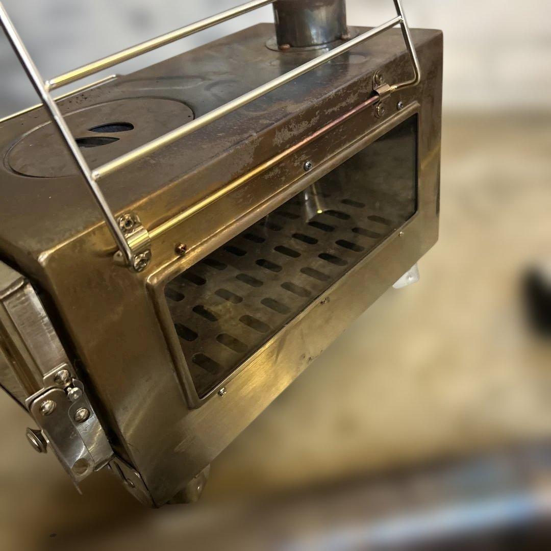 薪ストーブ コンパクト ステンレス製　付属品多数