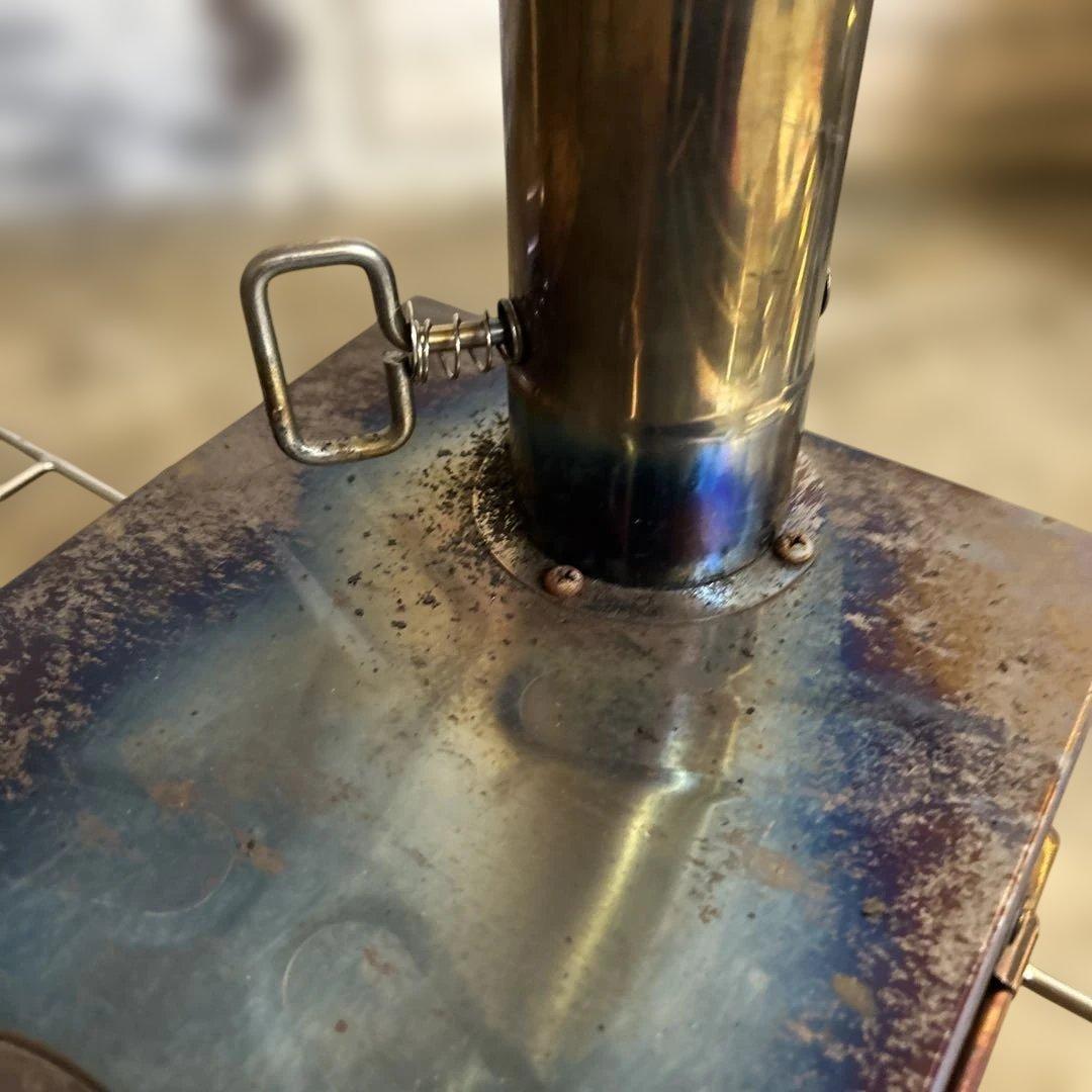 薪ストーブ コンパクト ステンレス製　付属品多数