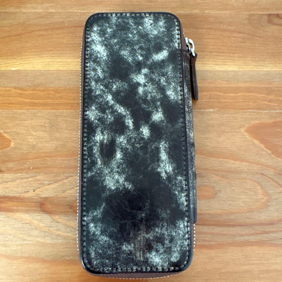 SEASAR Ductダクトペンケース　マルゴーフォグ　カスターニャ　レザー筆箱