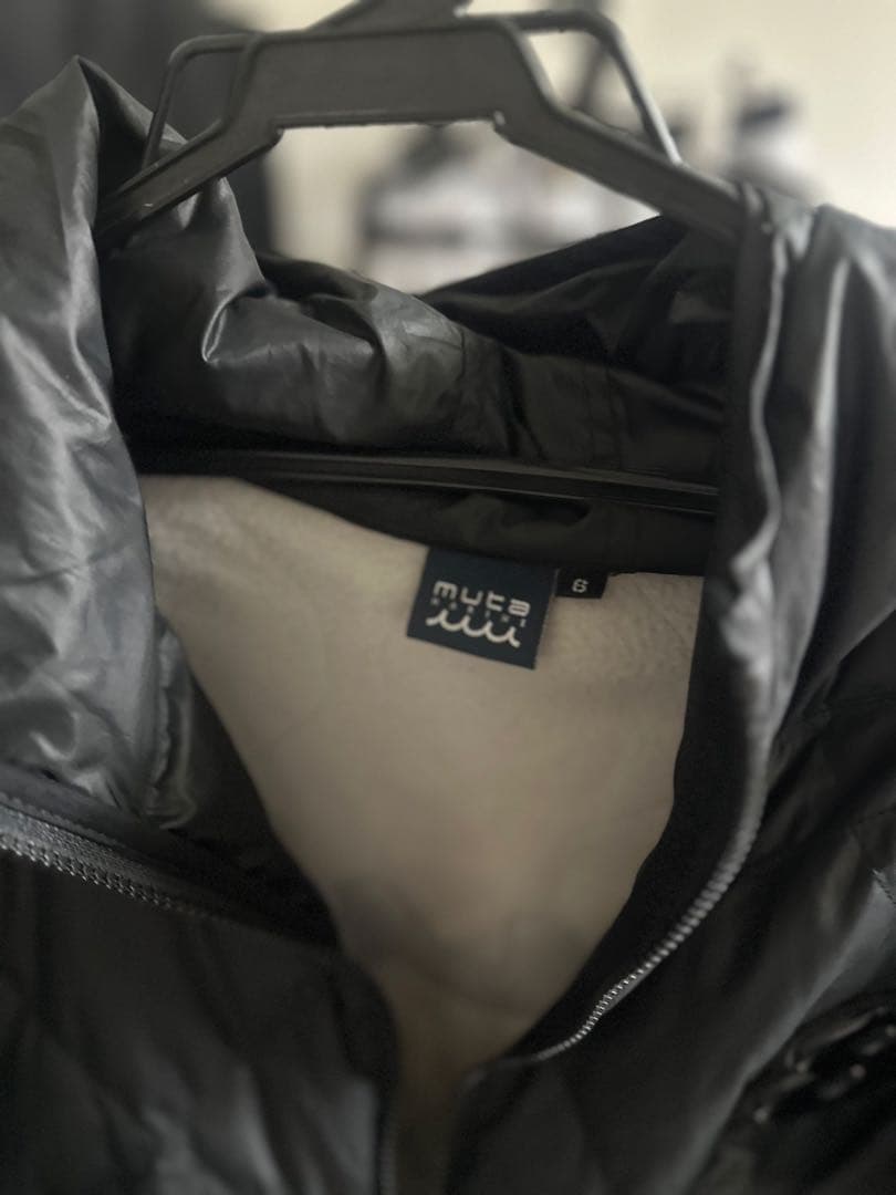 【しょう】muta フリース切替 ダウンジャケット　ブラック