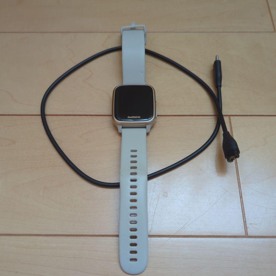 GARMIN VENU SQ musicスマートウォッチ ホワイト