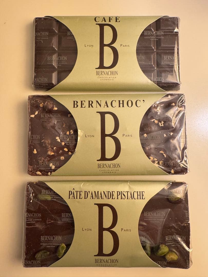 BERNACHON チョコレートタブレット 150g 3種セット　特価品