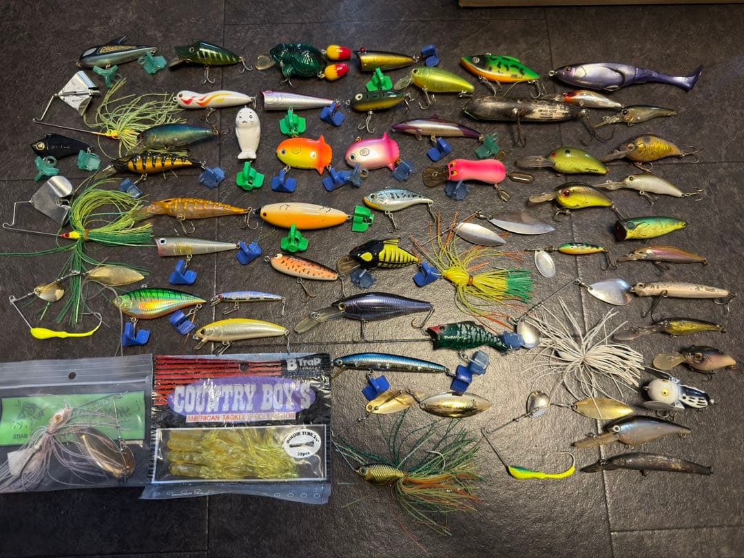 【4/30で出品停止します】ブラックバスルアーセット グランダー武蔵