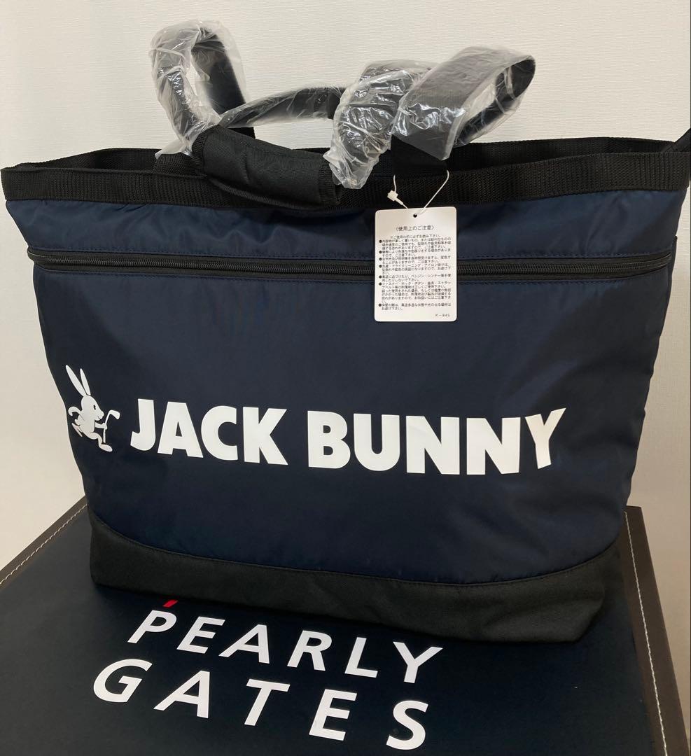 新品 パーリーゲイツ ジャックバニー トートバッグ 紺 男女兼用モデル