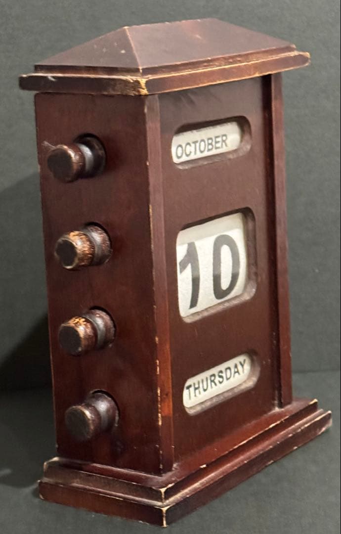 【アンティーク】　万年卓上カレンダー