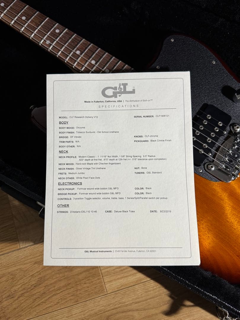 ギター G&L CLF Research Doheny V12