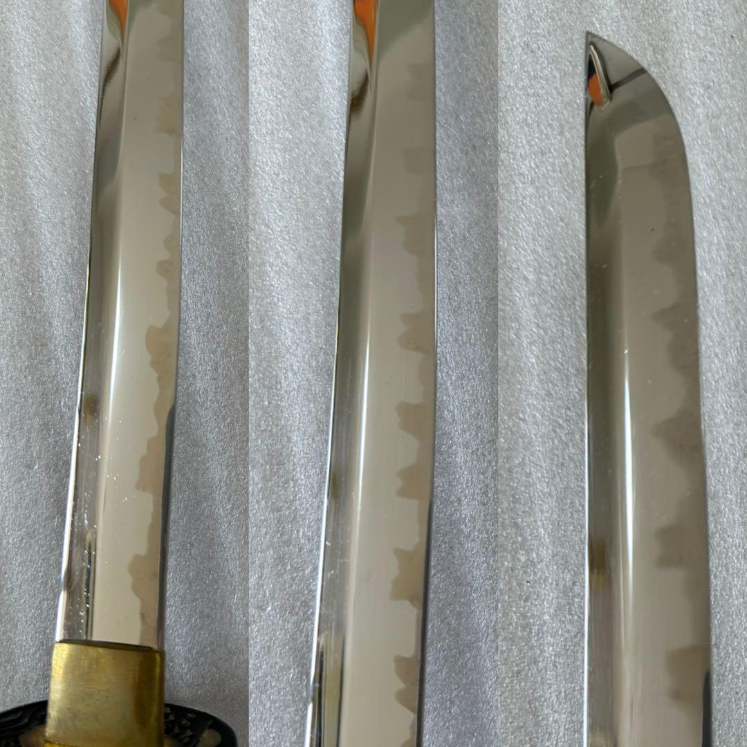 模造刀 打刀 脇差 2点セット 黑茶鞘 鞘付き長さ約71/104cm 26A30