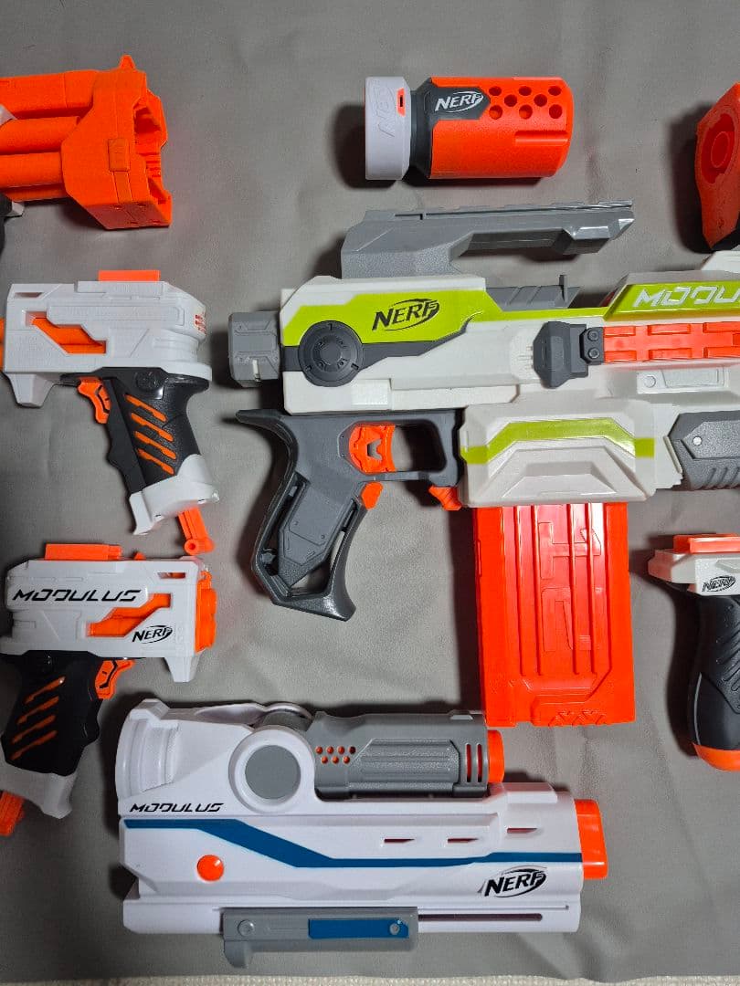 Nerf モジュラス　ECS-10（オレンジトリガー）+ナーフカスタムパーツ