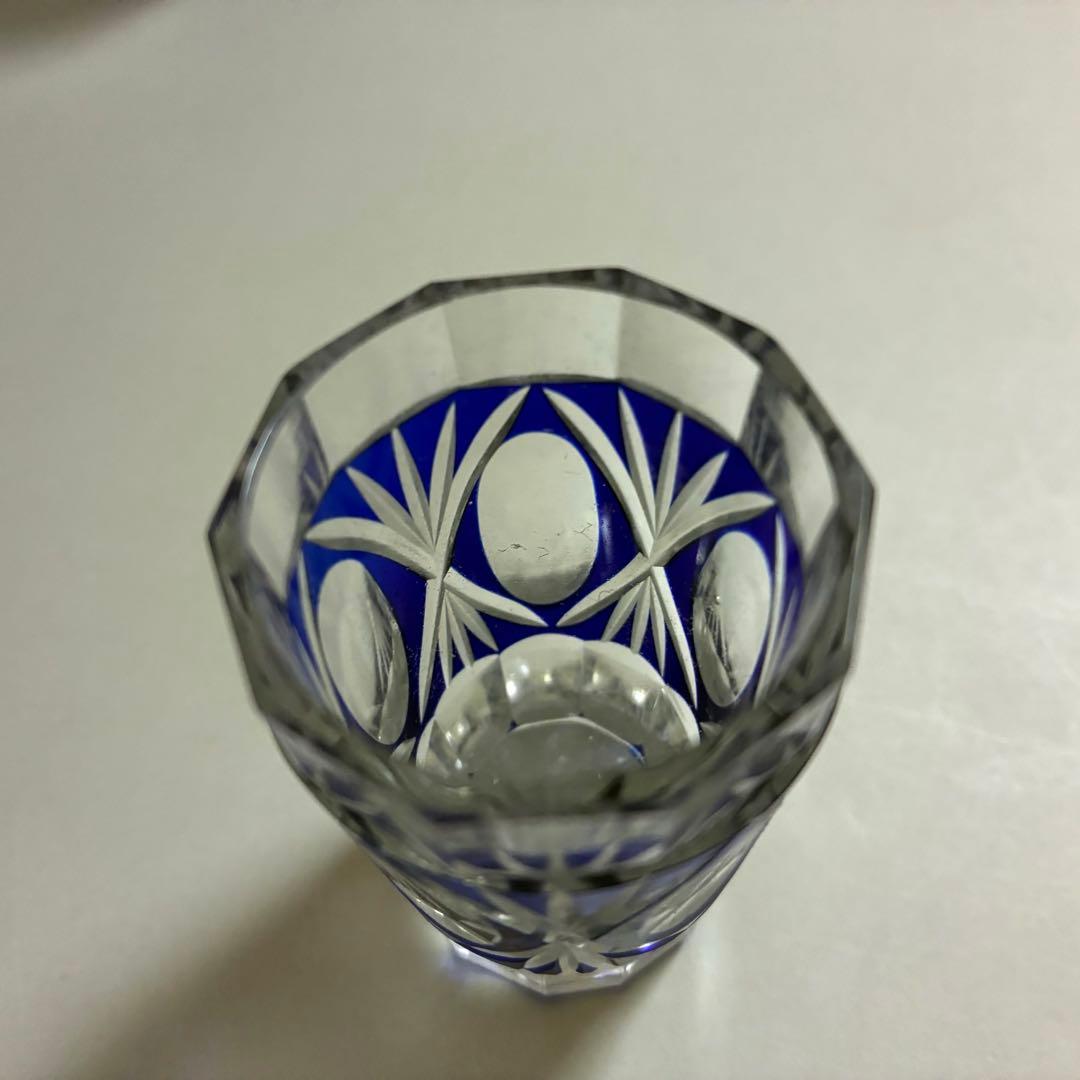 昭和初期　切子のショットグラス　　　和ガラス