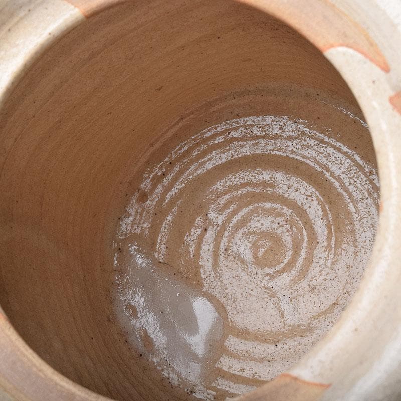 茶道具　人間国宝　荒川豊蔵作　志野焼　古志野　水差　共箱　M　R8690H