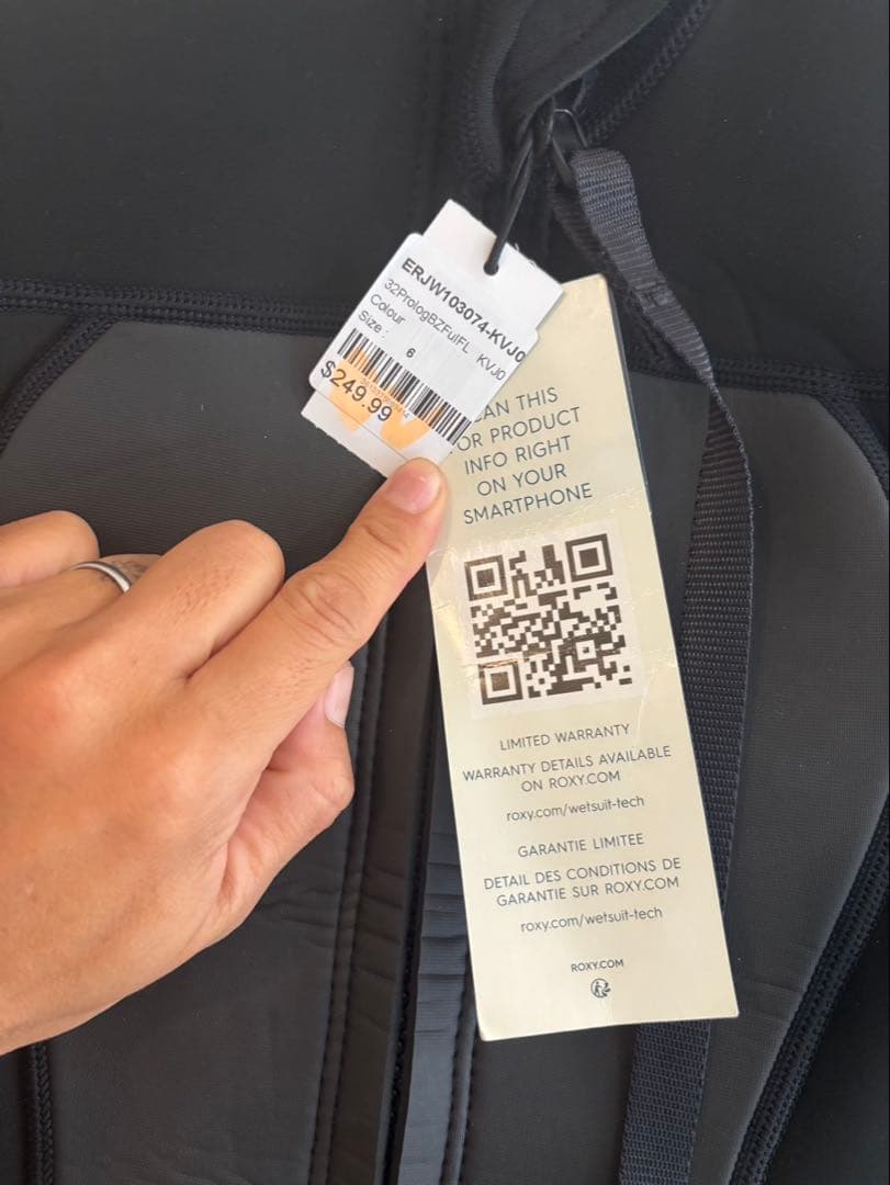 Roxy 未使用タグ付き　ウエットスーツ