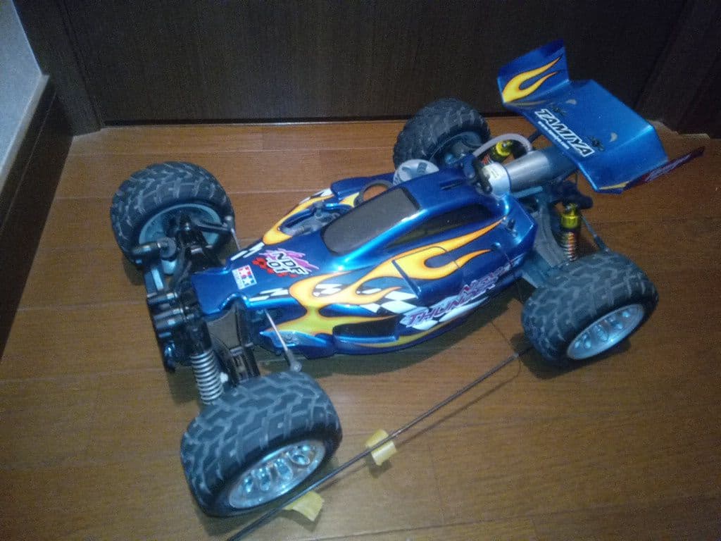 ナイトロサンダー　タミヤ　ラジコン　エンジン　ジャンク品　パーツ付き