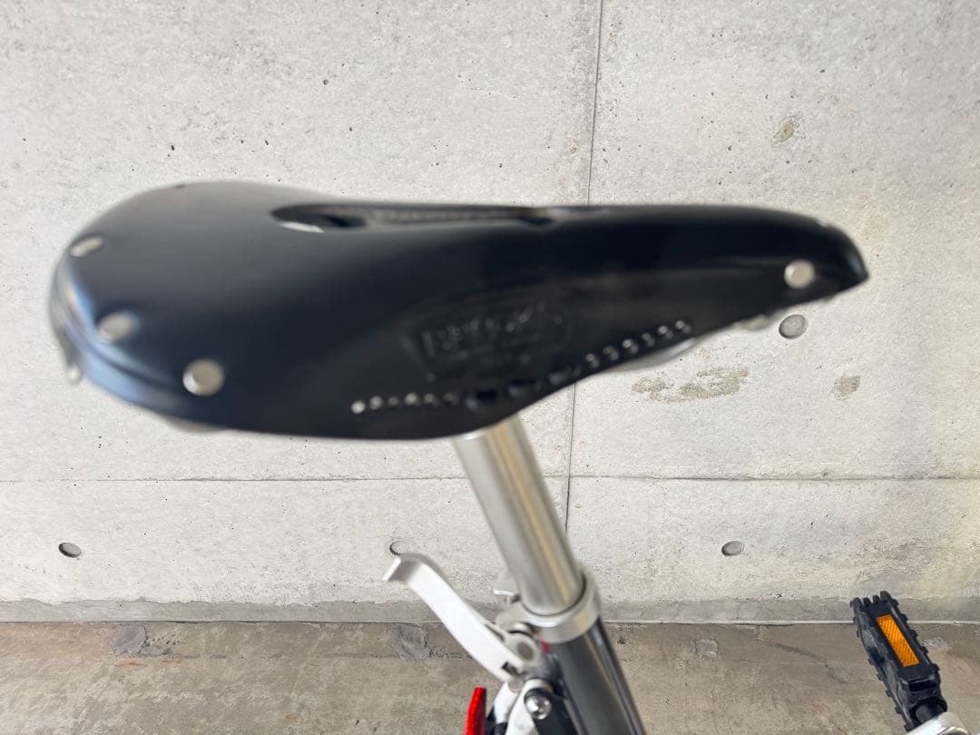 Carry Me キャリーミー 折畳み自転車 グレーメタリック ブルックスサドル