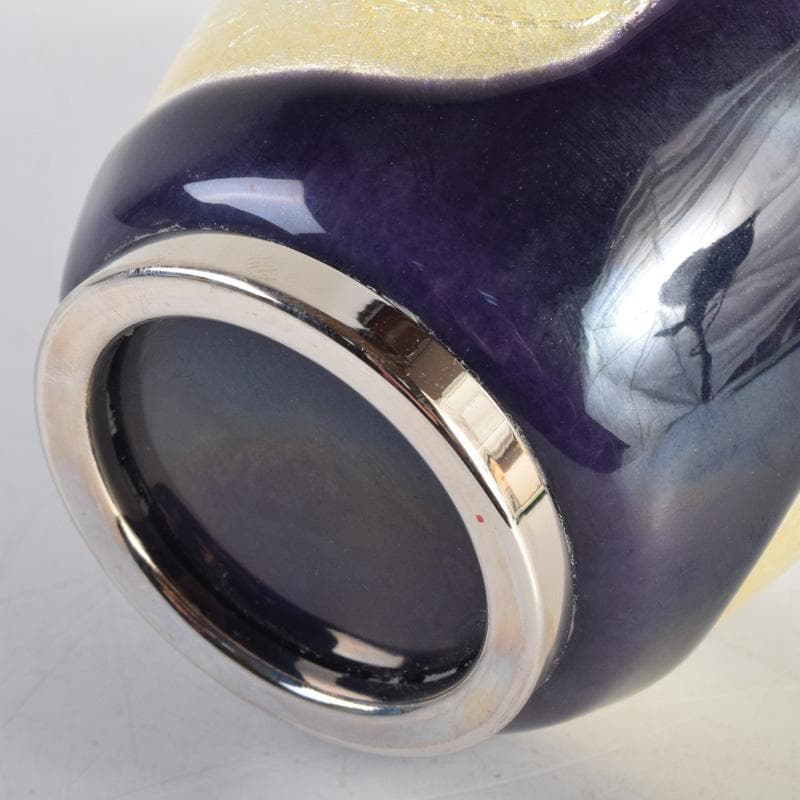 七宝焼　双鳥図　コップ　ビアグラス　2点　箱付　V　8278