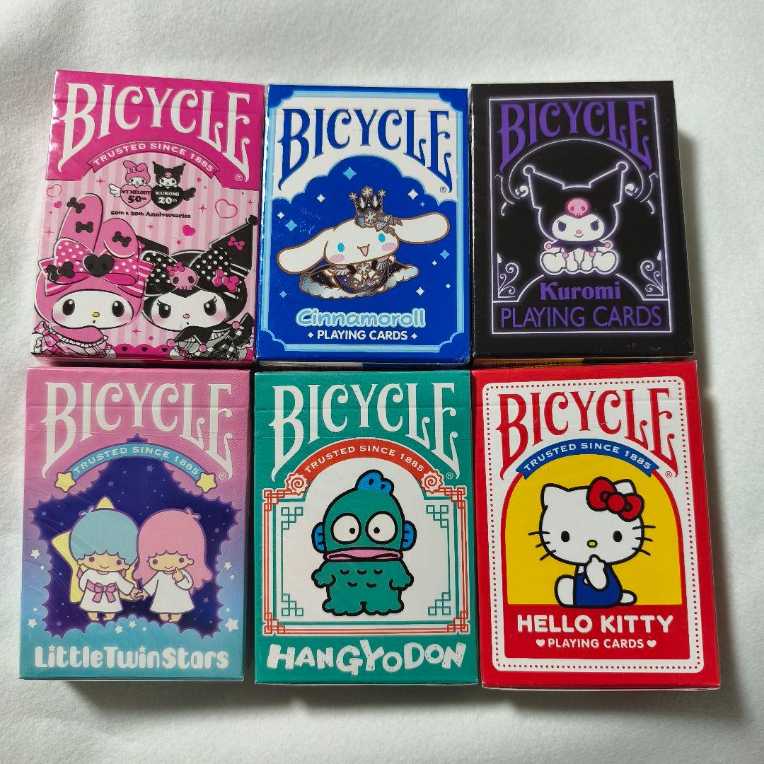 BICYCLE トランプ キキララ キティ ハンギョドン クロミ シナモン 新品