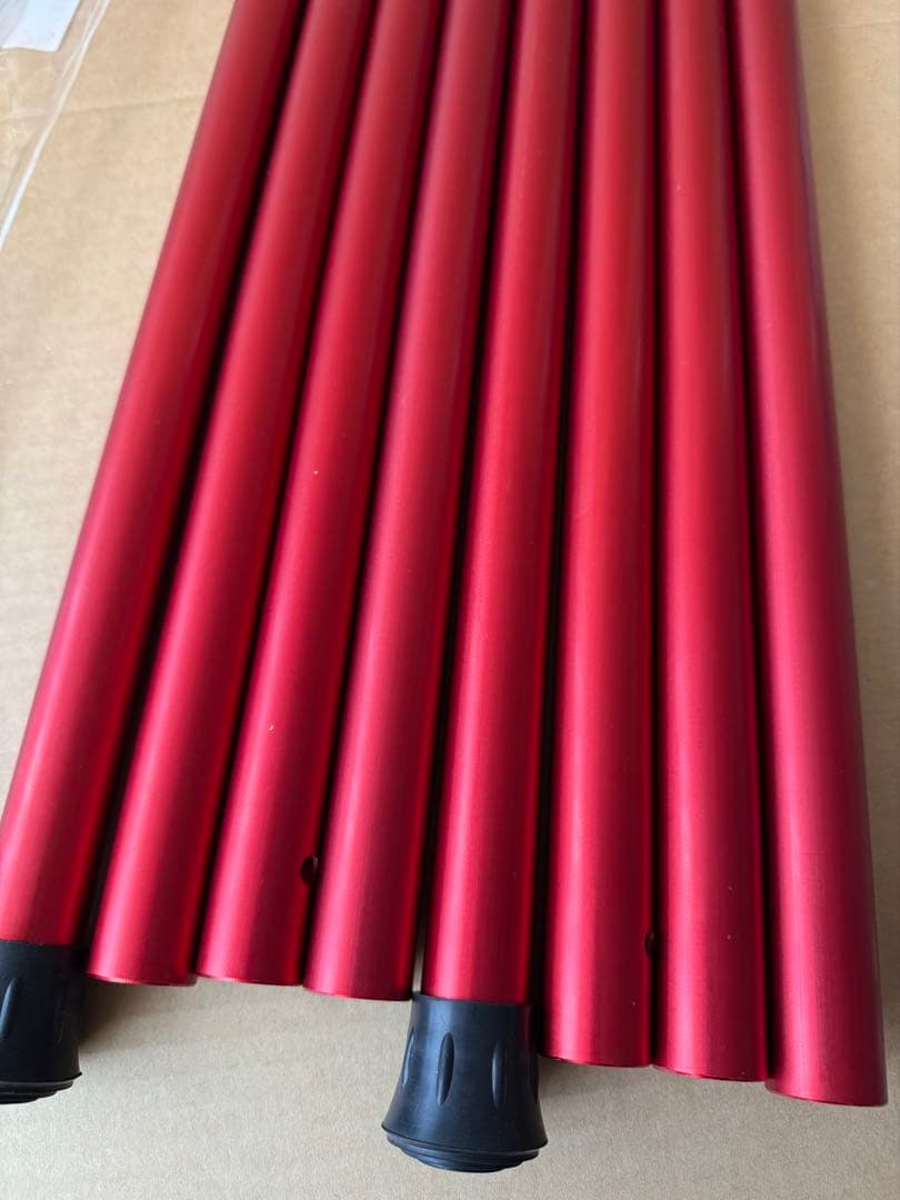 スノーピーク ウイングポール レッド 240 2本 ④ USED美品