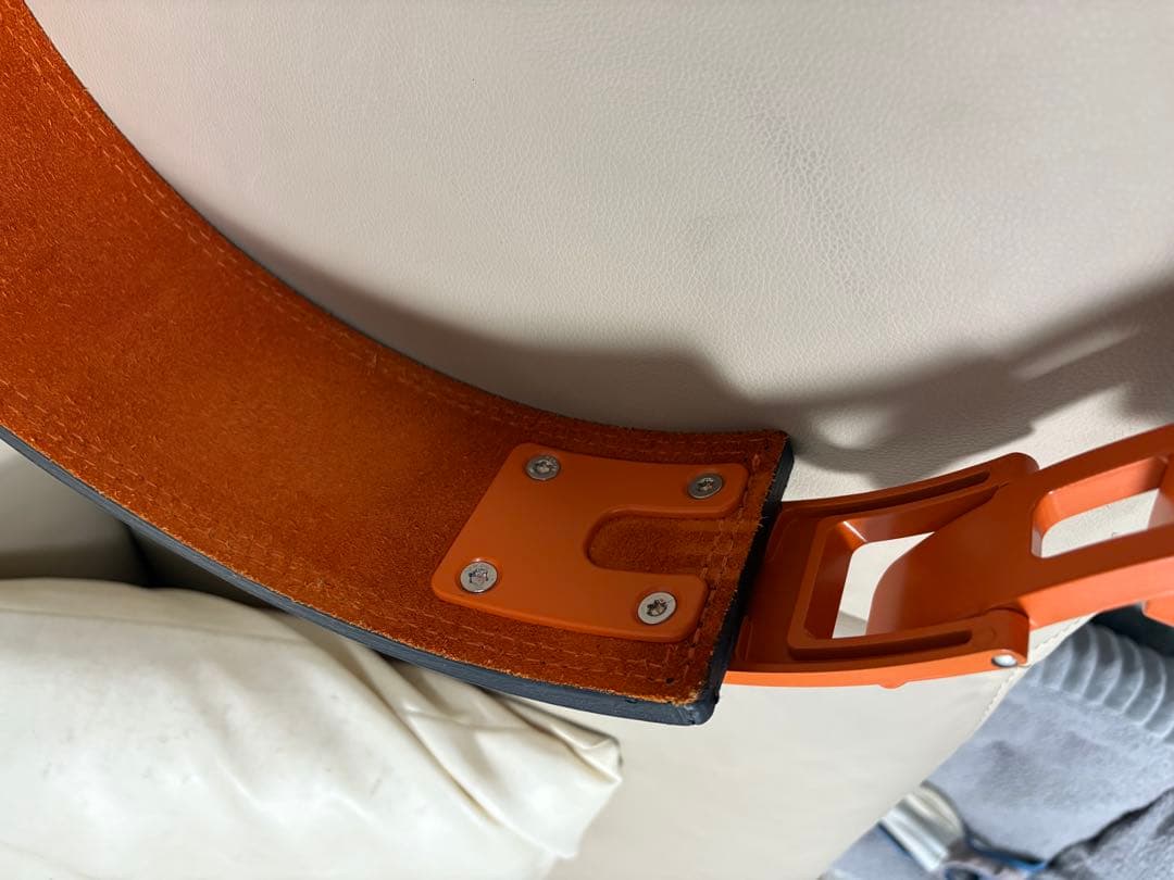 SBD トレーニング・パワーベルト グレー/オレンジ 10mm Lサイズ