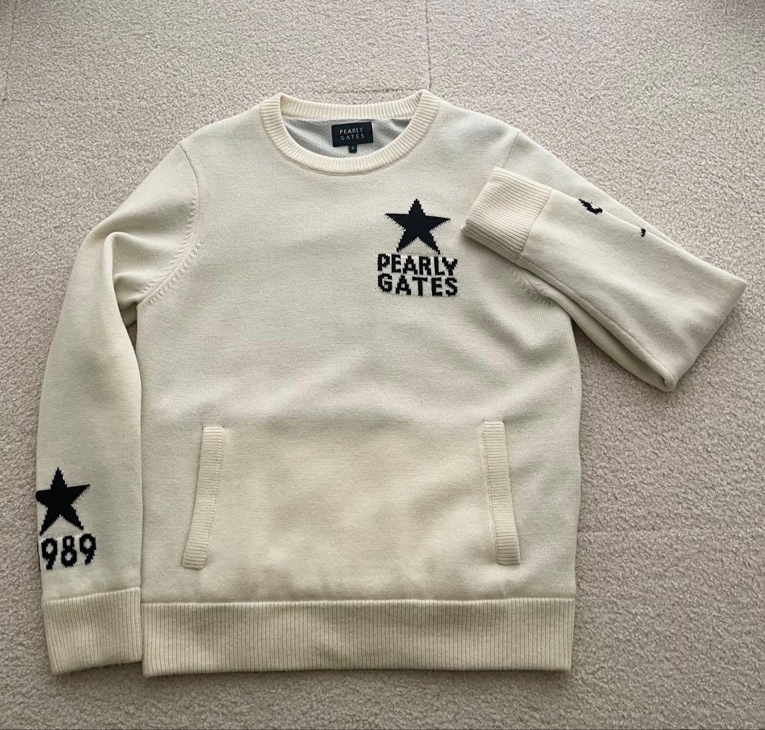 PEARLY GATES❣️0サイズレディースニット（ポリエステル防風裏地付き）