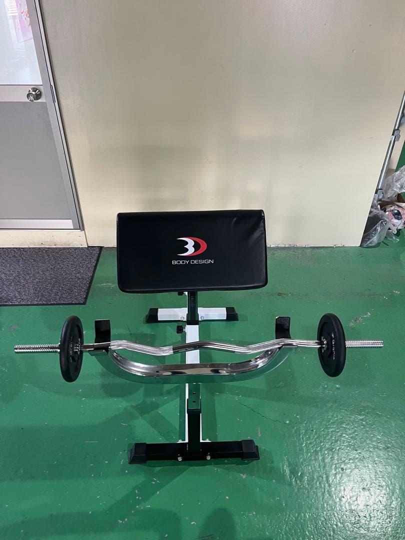 BODY DESIGN アームカールベンチ EZバー付 鳩