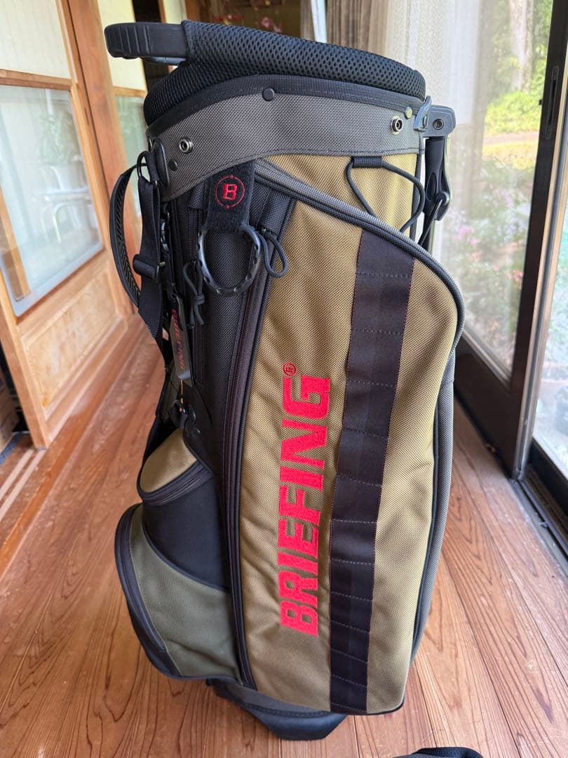 BRIEFING キャディバッグ オリーブ・ブラック限定20周年