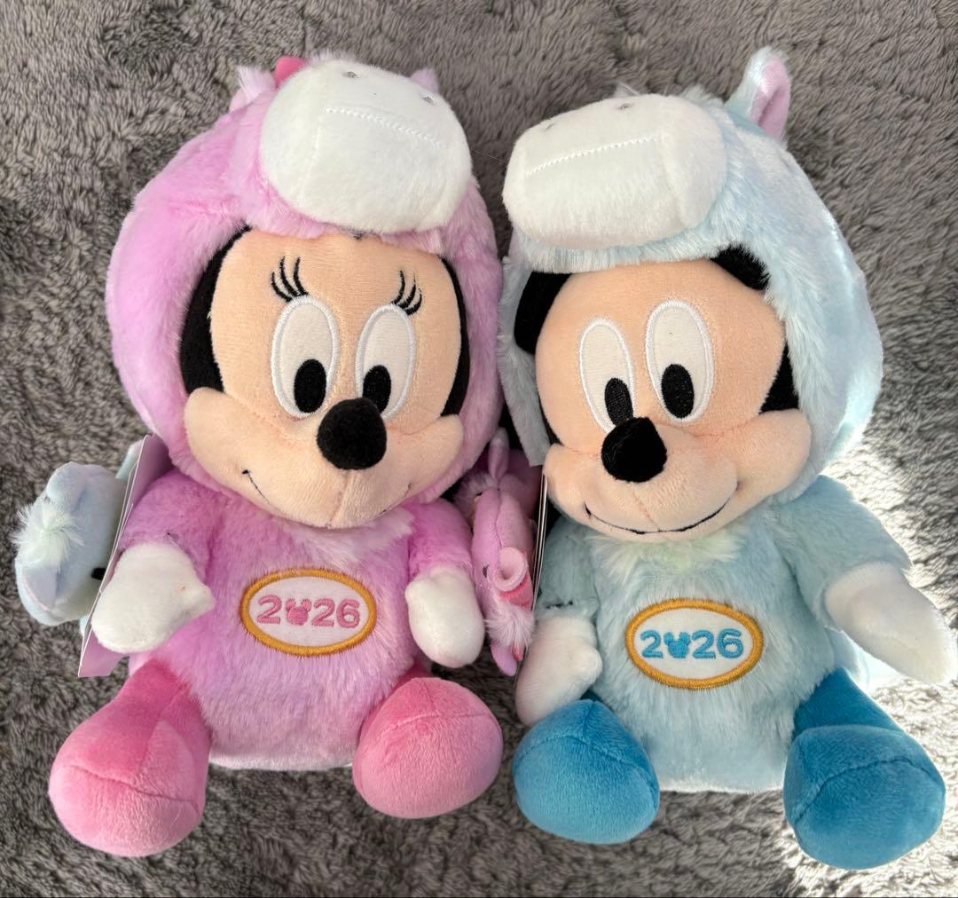 ディズニー2026 干支　午年 ミッキーミニーのぬいぐるみ2点セットです ♡