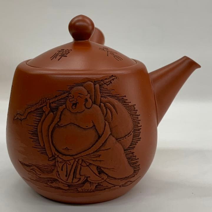 【茶注19   布袋】吉川雪堂　造/壺堂　刻