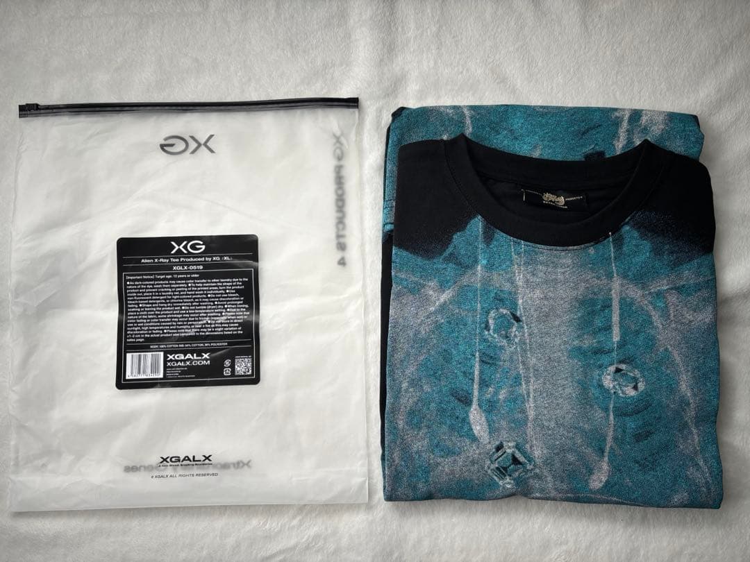 XG X-ray Tシャツ XL おまけショッパー カード メルカリ便