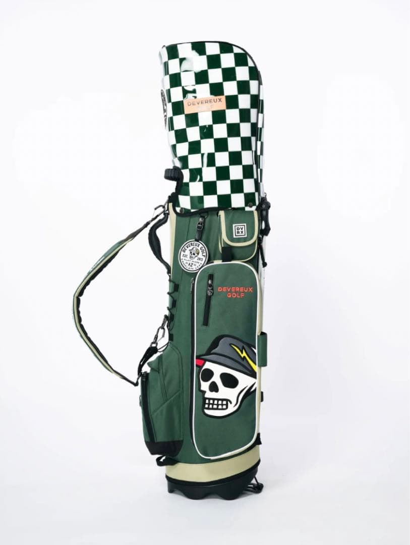 ゴルフバッグ・キャディバッグ DEVEREUX GOLF Skull Checker Caddie Bag