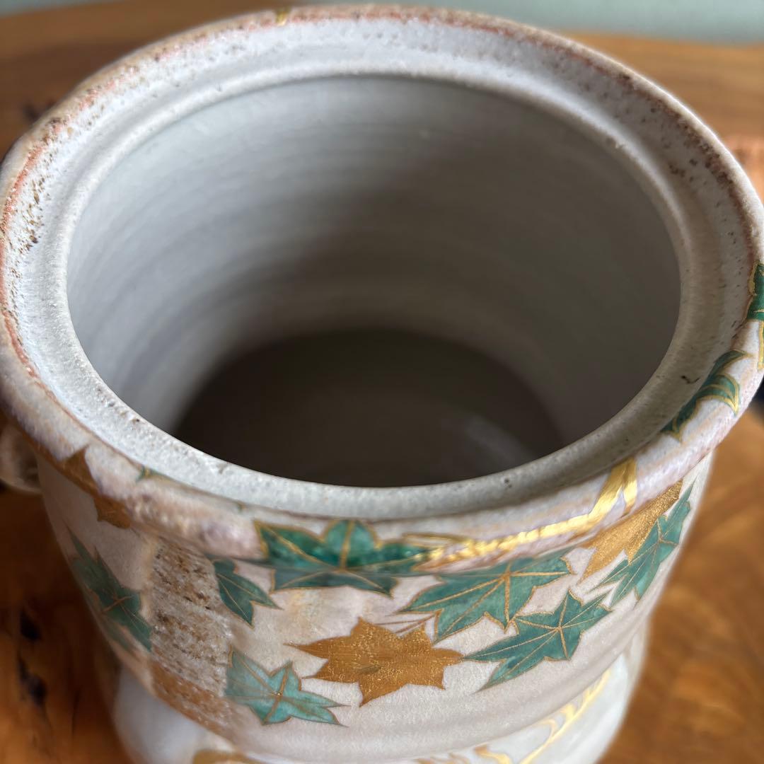 福森阿也 青楓絵 水指 茶道具 共箱