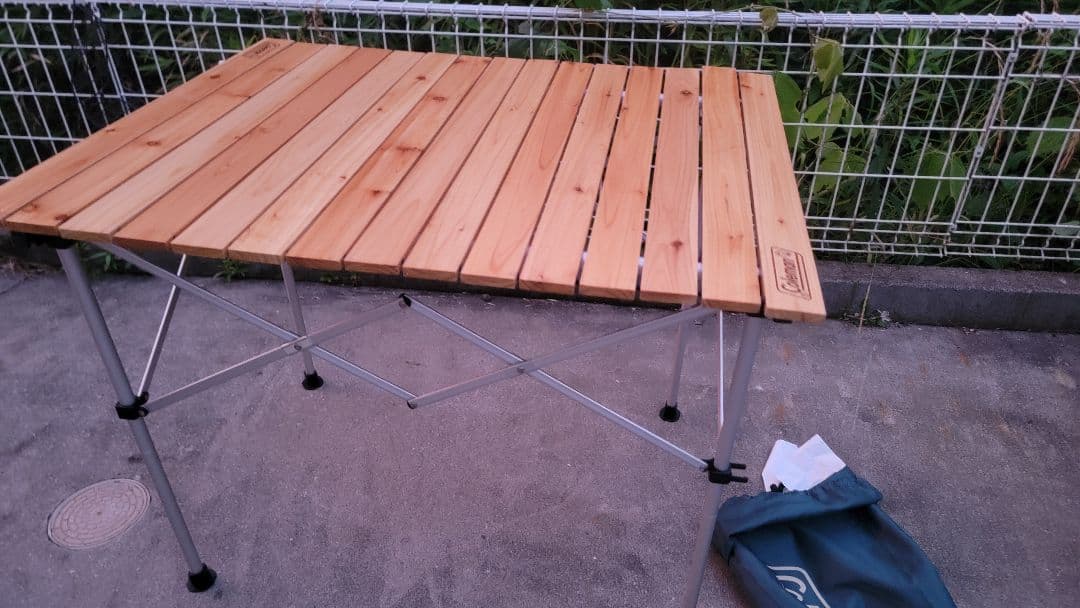 コールマン ナチュラルウッドロールテーブル/90