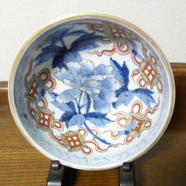古伊万里 牡丹文 中鉢