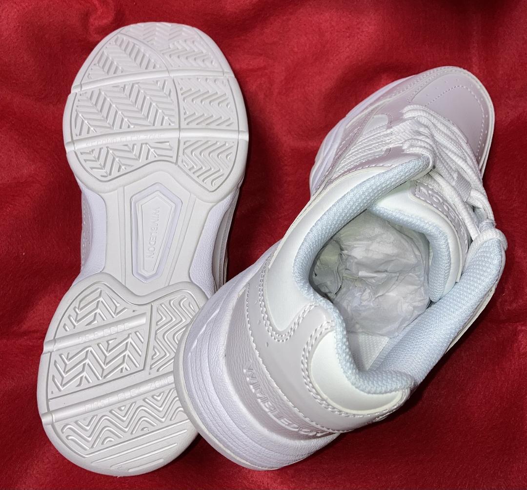 新品 2足 オールコート用 25.5cm テニスシューズ 4E 幅広 白