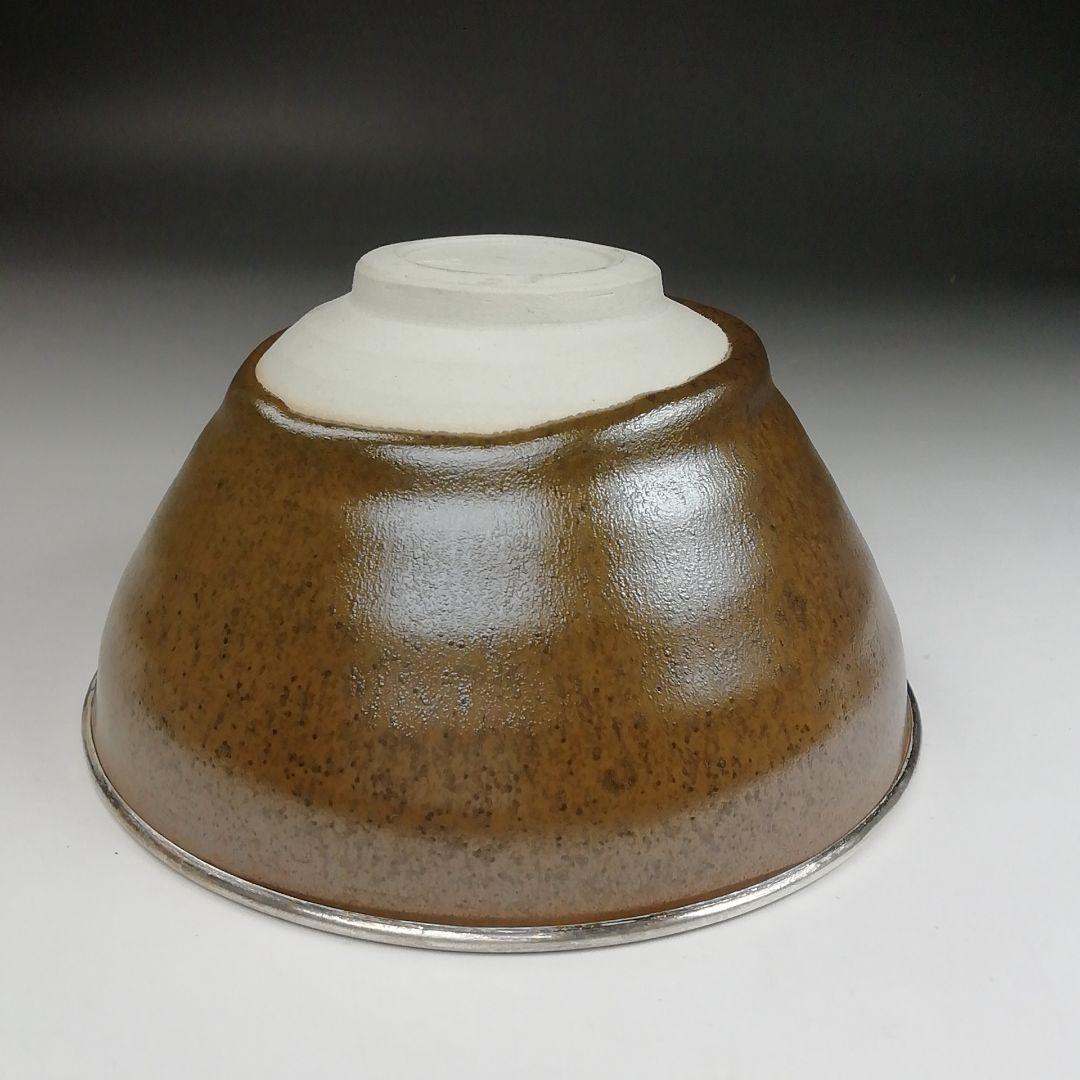 Ｔ９０８　茶碗　『灰被　天目茶碗』『桶谷定一 作』　共箱　抹茶碗　茶道具