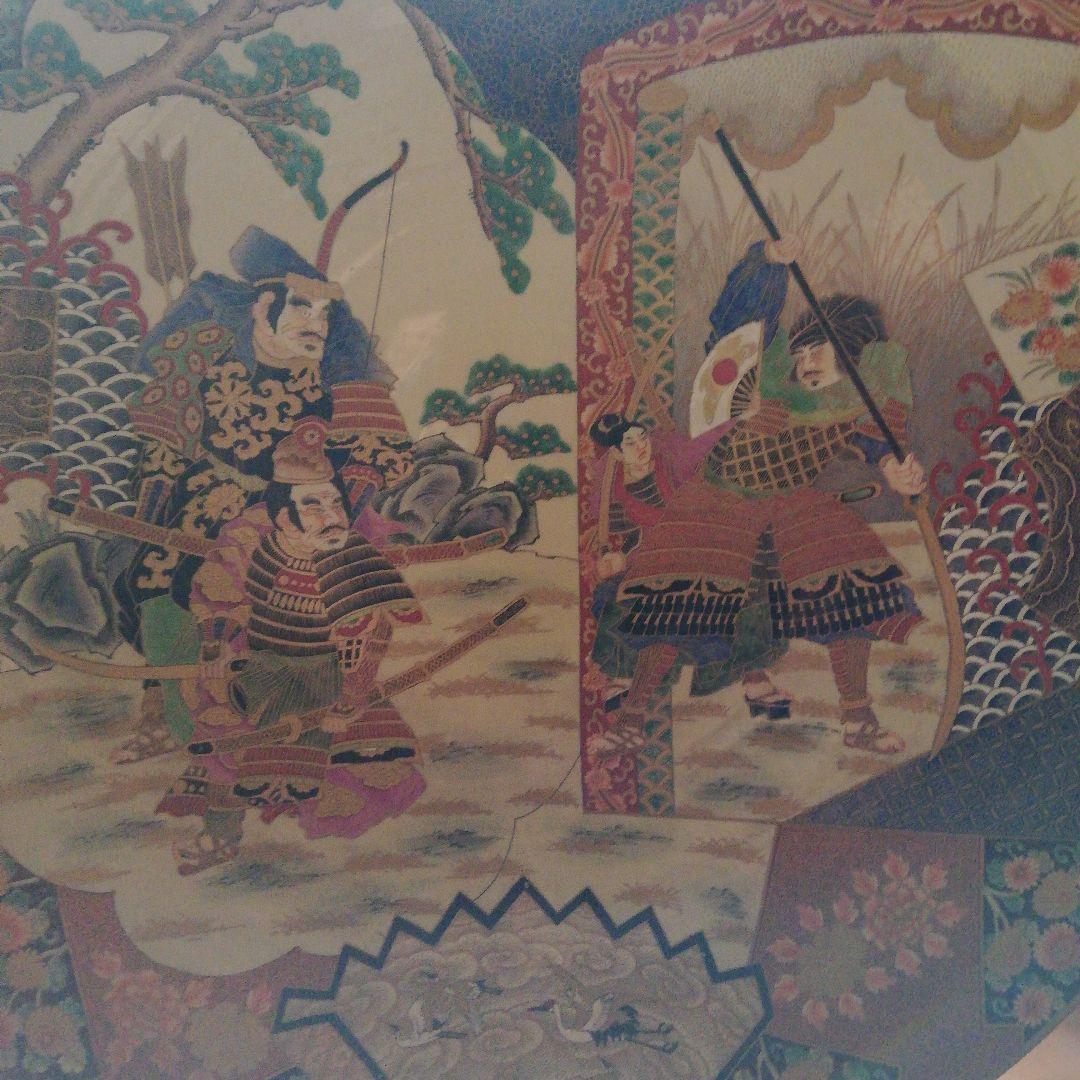 薩摩焼　金襴手　超特大の絵皿（直径100cm）