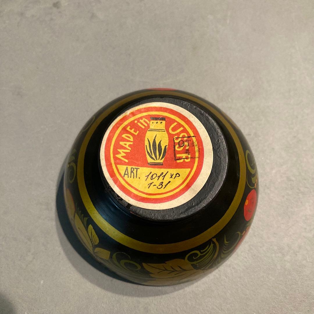 ロシア伝統工芸品 ホフロマ塗り 漆器 トレイ 小物入れ 食器 12点セット