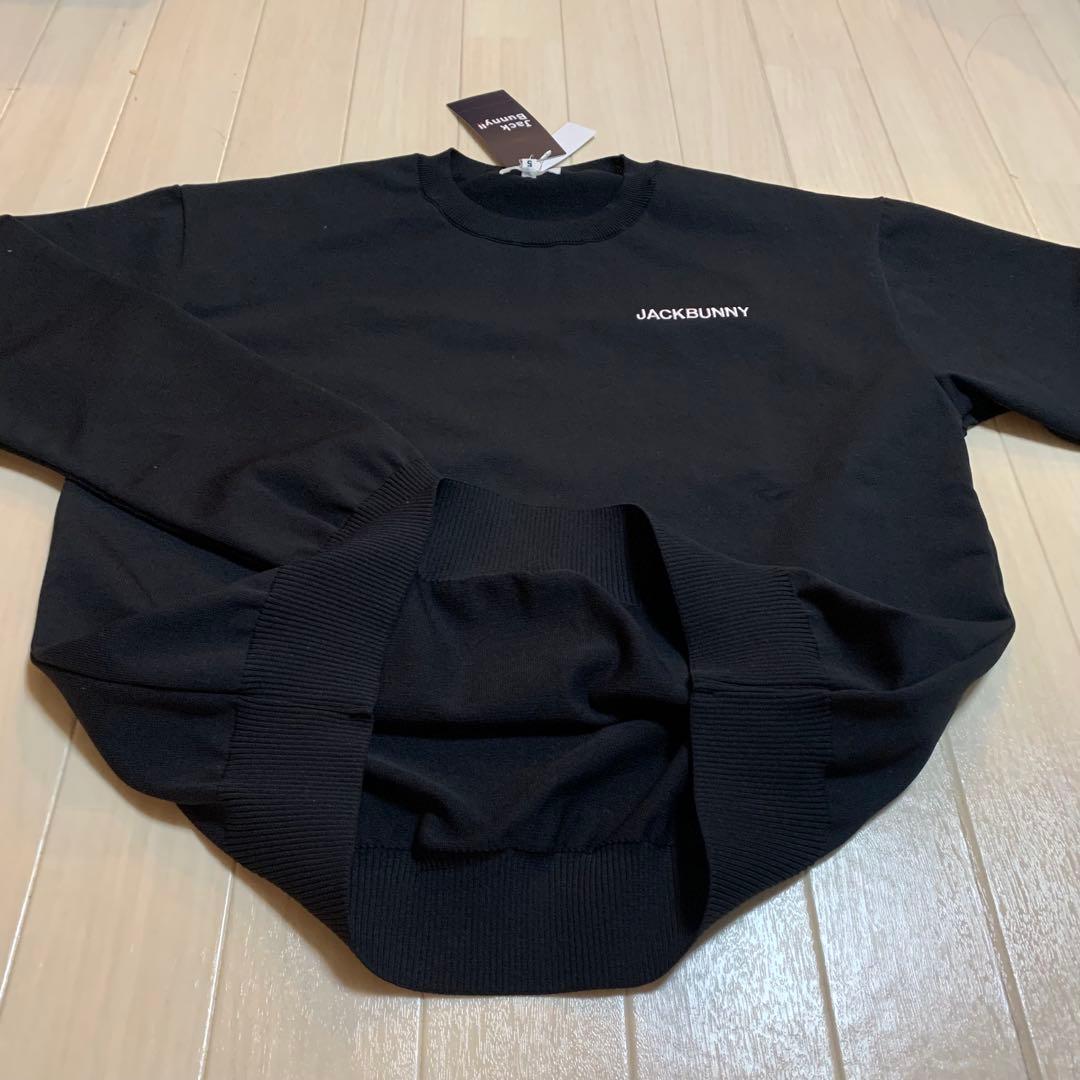 新品■17,600円【ジャックバニー】メンズ　黒　長袖ウェア 5/L セーター