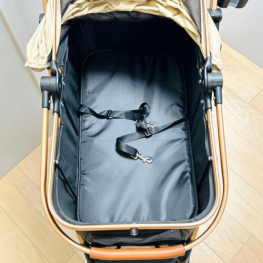 未使用 PETTENA 折りたたみ軽量ペットカート Kight ゴールド