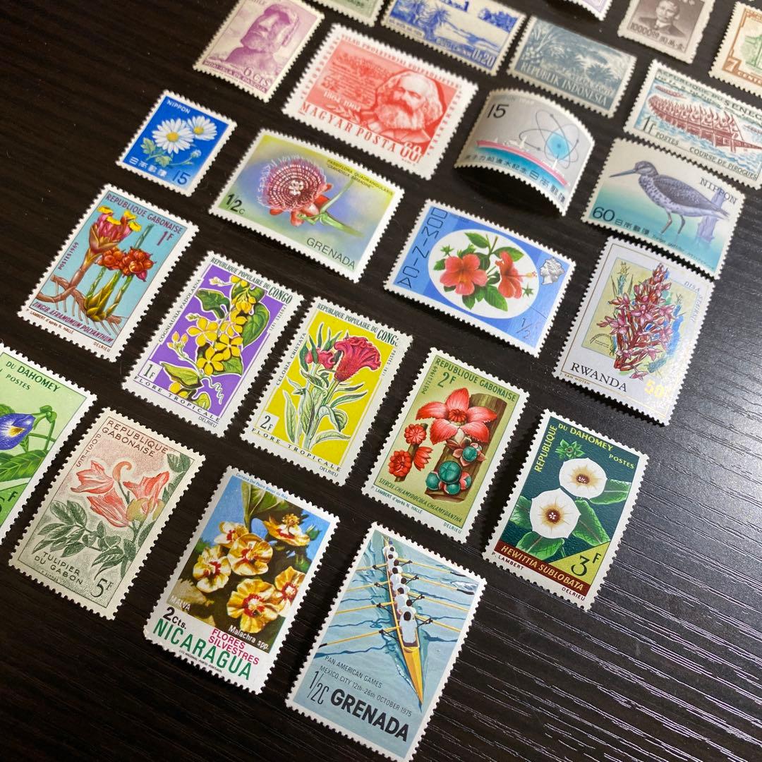 海外切手 記念切手 入手困難 絶版 未使用 71枚 コレクション 激レア❗️