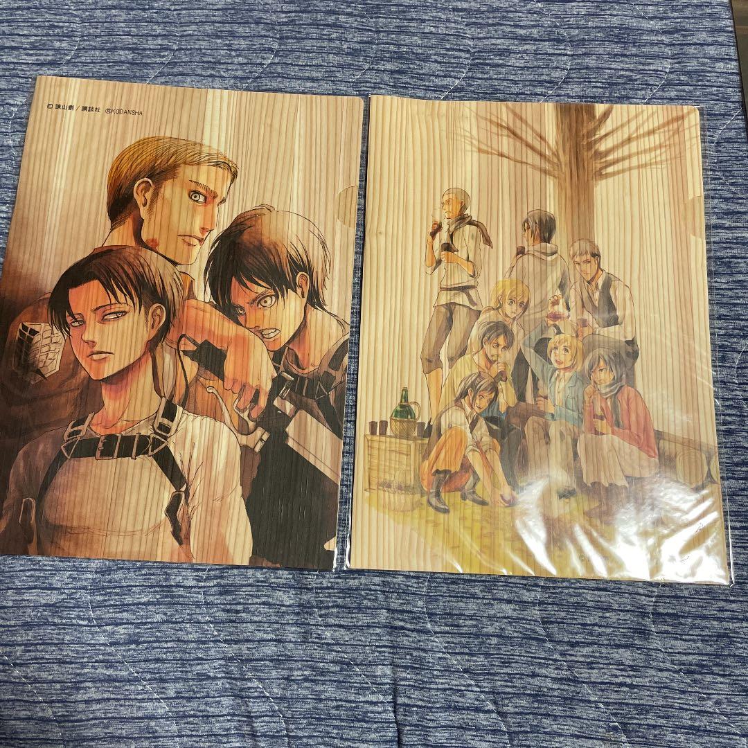 【値下げ】進撃の巨人クリアファイル&木製ファイル　（進撃の日田）8セット