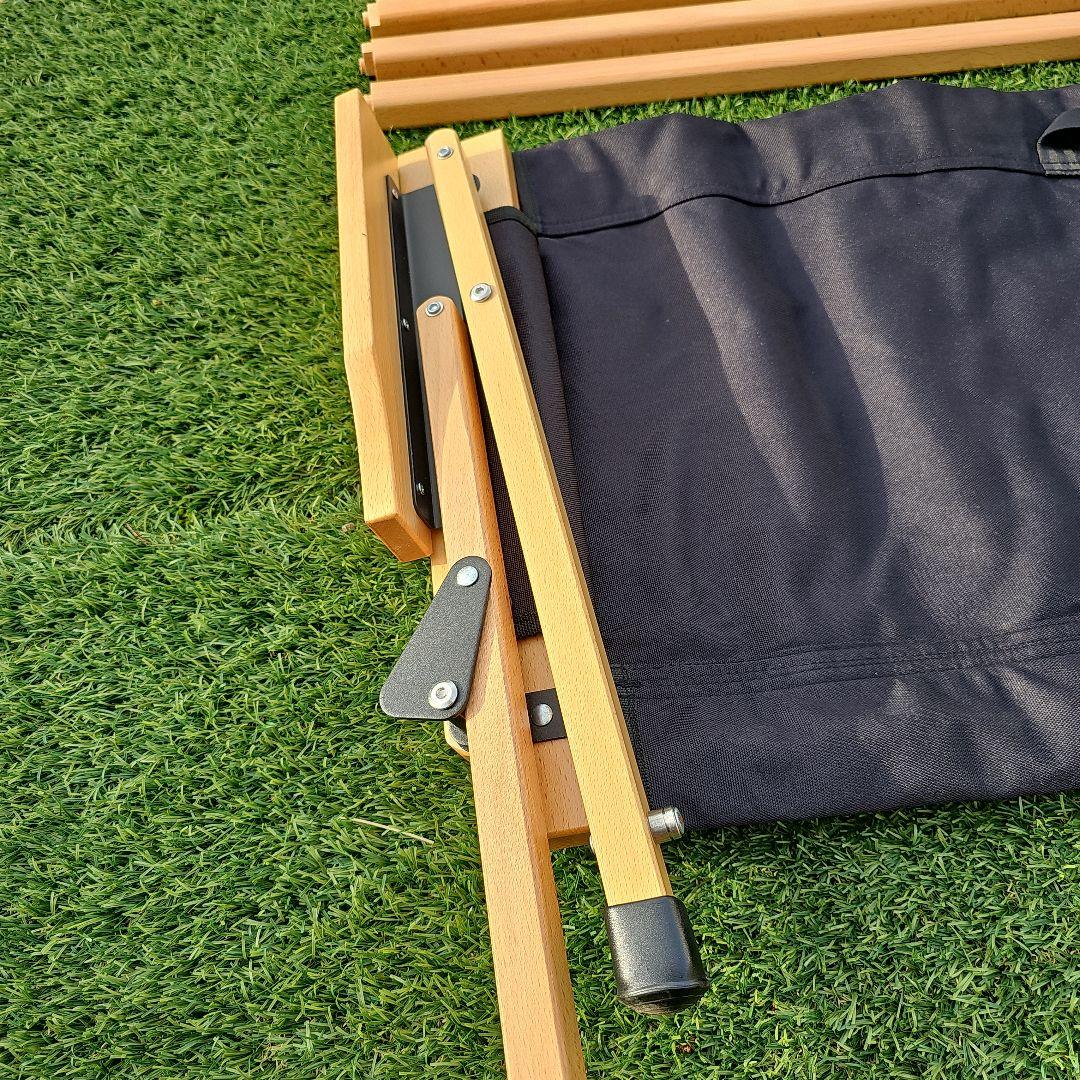 ハイランダー　ウッドフレームベンチ　二人掛け　ブラック　廃版品