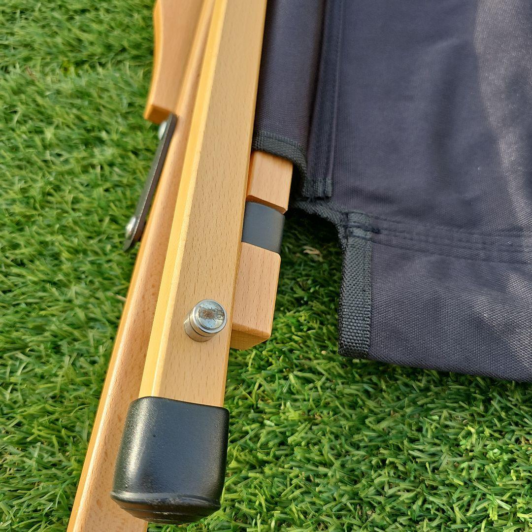 ハイランダー　ウッドフレームベンチ　二人掛け　ブラック　廃版品